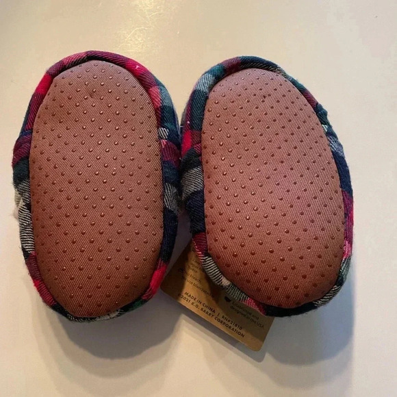 Dearfoams Cody comfort memory foam 5/6 plaid slippers - Picture 4 of 5